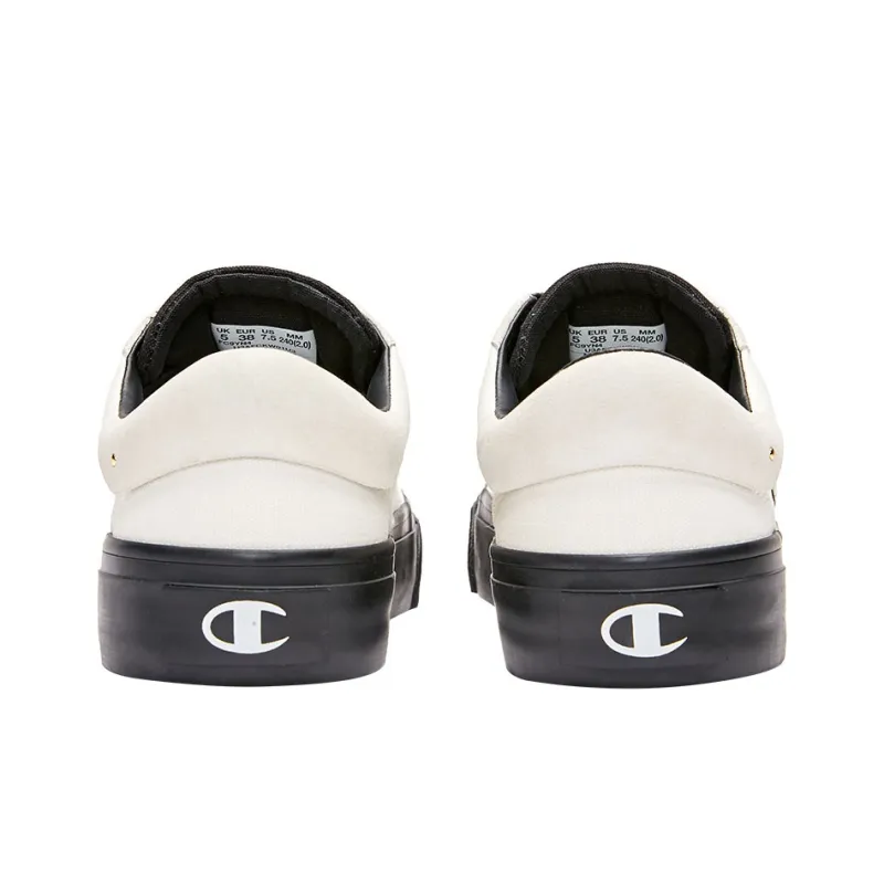 Champion Campus Star Pop Low 1.0 Low Top Skateboard Shoes Women's White Black-3