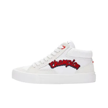 Champion Campus Star Pop High 1.0 High Top Skateboard Shoes Women's White Red