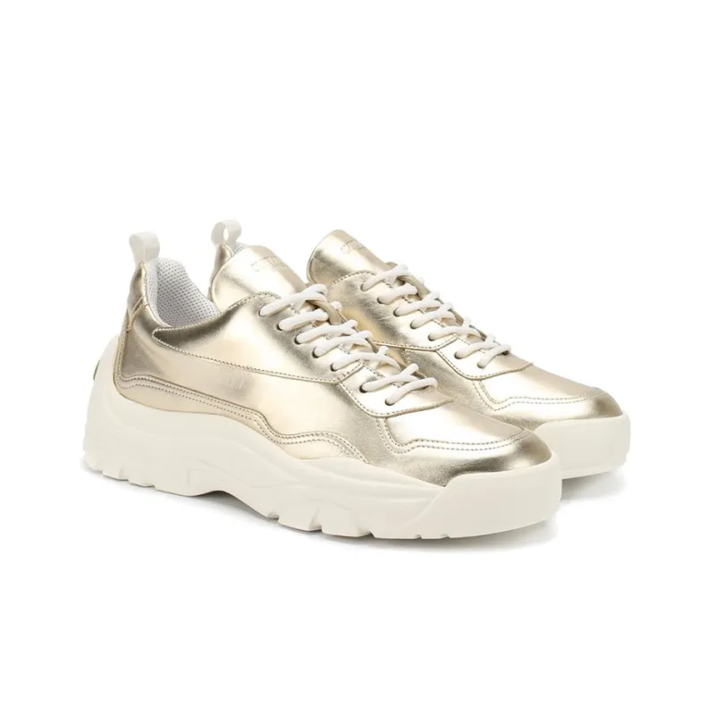 Valentino Gumboy Low Top Sports Casual Shoes Women's Gold-1