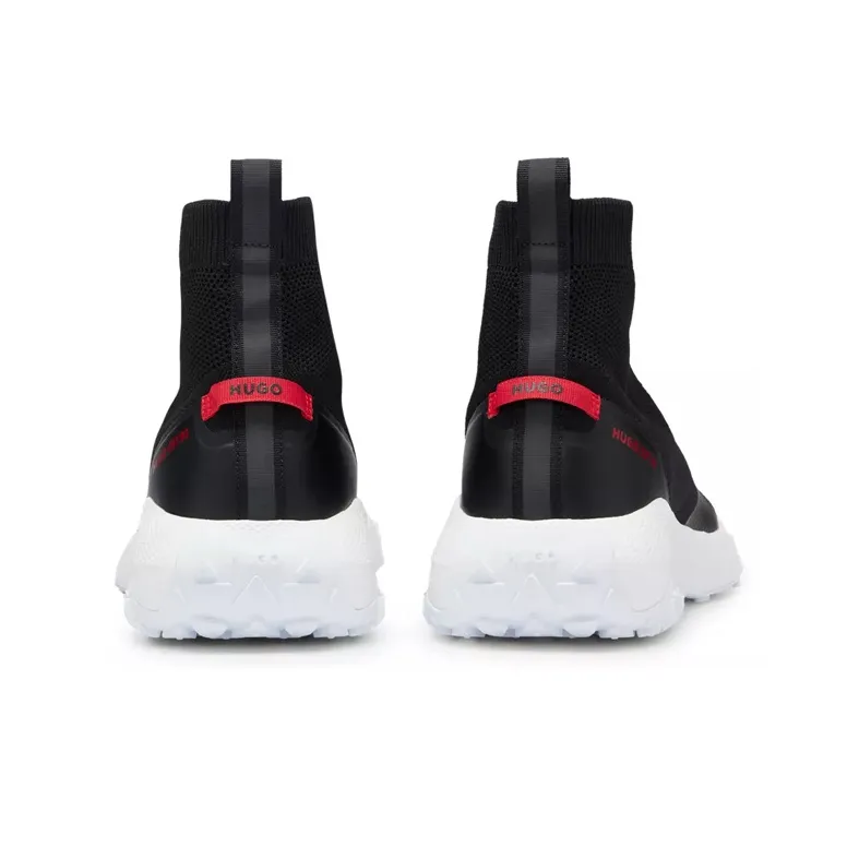 HUGO BOSS Wear-Resistant High-Top Sports Casual Shoes Men's Black-3