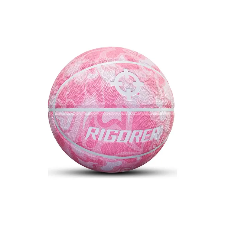 RIGORER Heart PU Basketball Pink Size 7 Ball Training Unisex-6