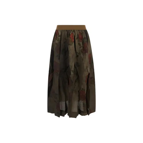 UMA WANG Casual Long Skirts Women's Multicolor