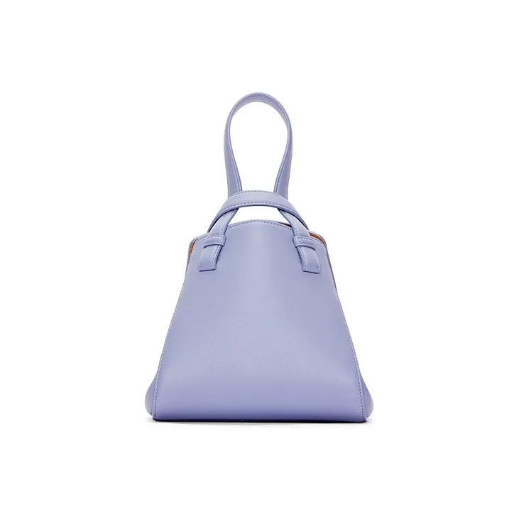 LOEWE Howl's Moving Castle Hammock Nugget Satin Cow Leather Shoulder Bag Crossbody Bag Handbag Women's Purple-3