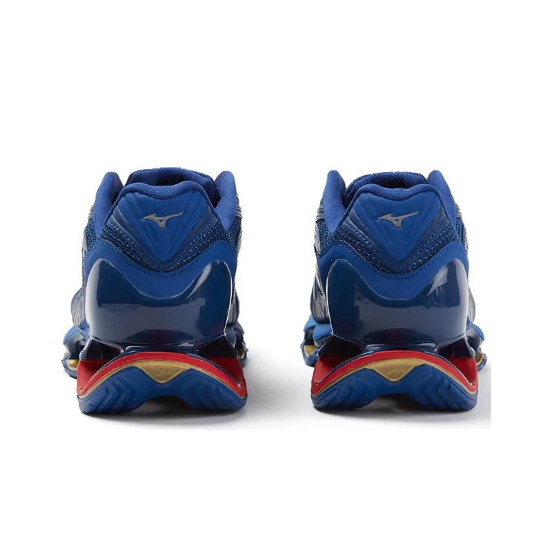 Mizuno Wave Prophecy 12S 'Dark Blue Gold Wine Red'-4