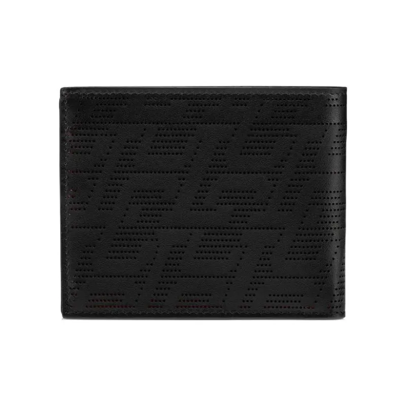 CL LUBOTING Calfskin Wallet Men's Black-3