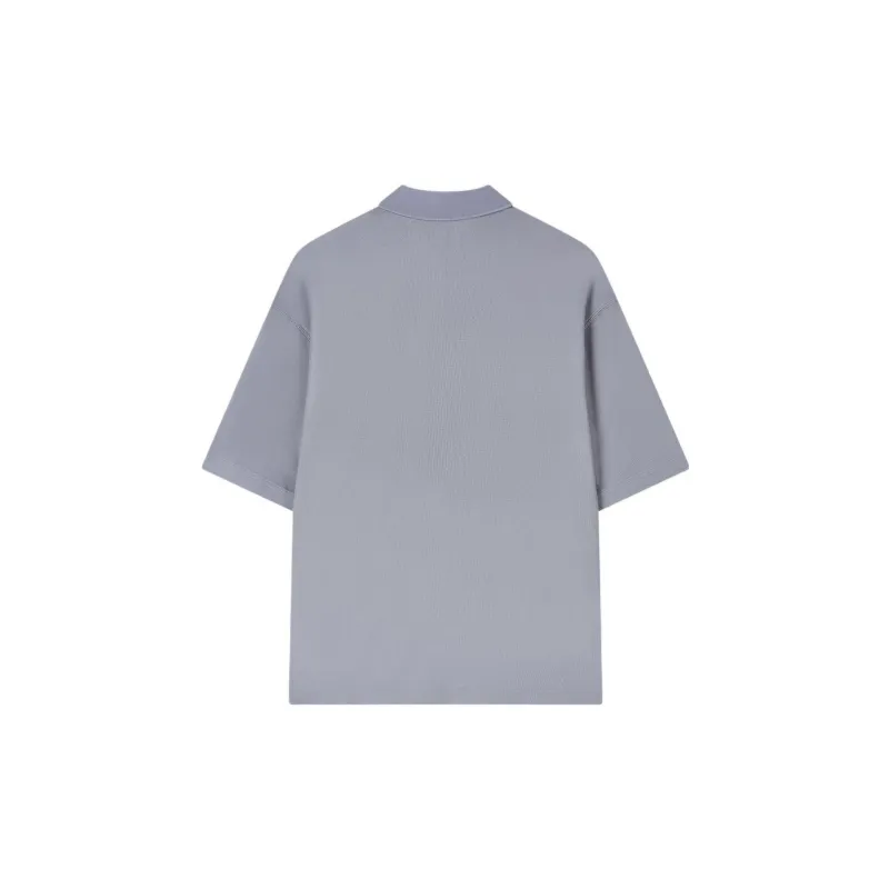 FILA Valentine's Day Collection Polo Shirts Unisex Cyan Brick Gray-1
