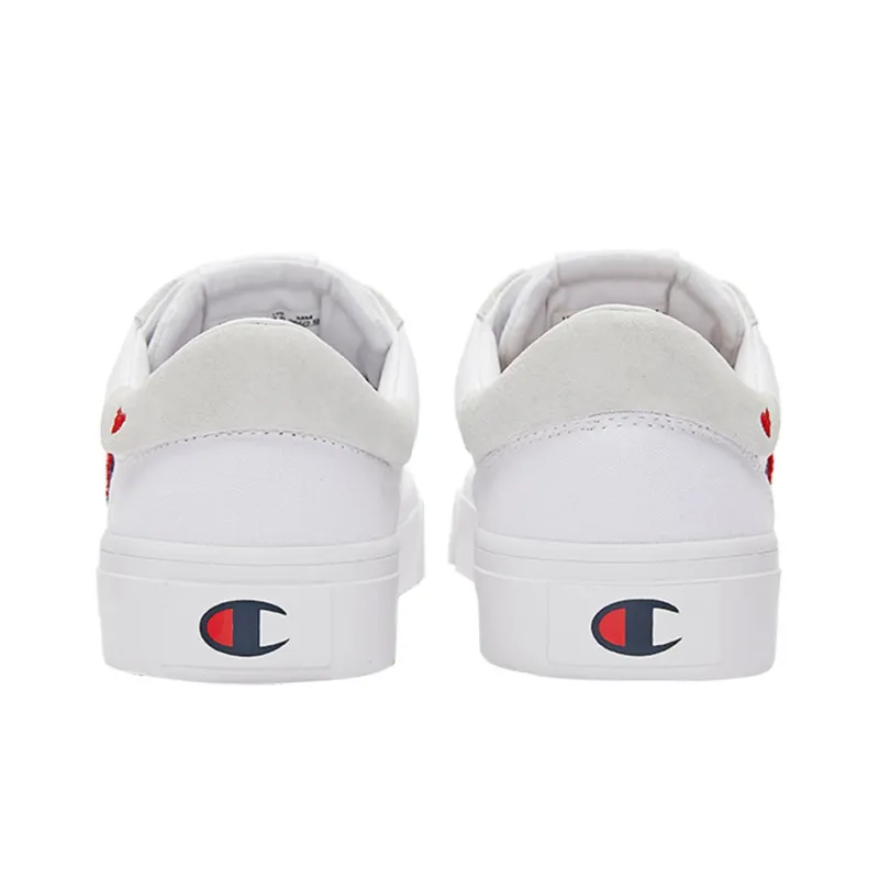 Champion Skateboard Shoes Women's White Red-3