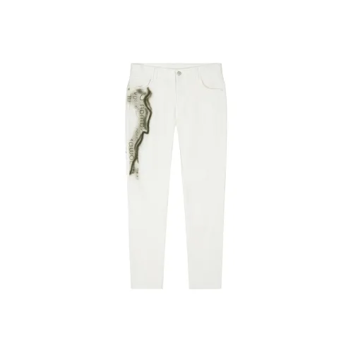 DAVID NAMAN Jeans Men White