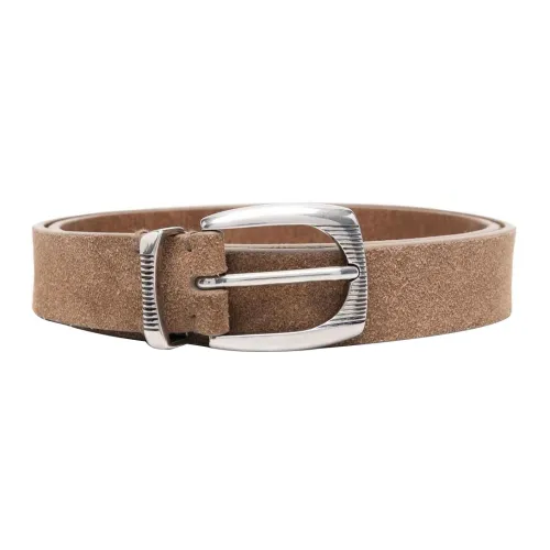 Brunello Cucinelli Leather Belts Men Brown