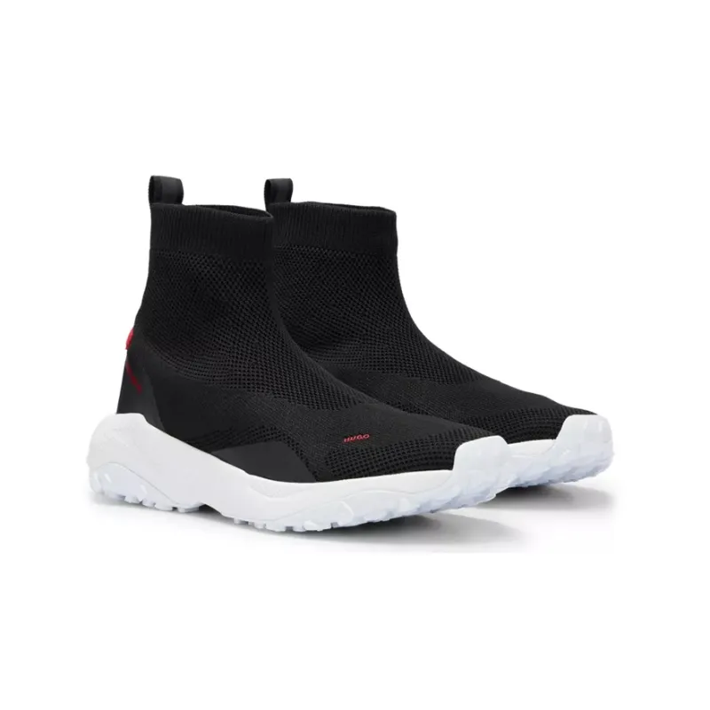 HUGO BOSS Wear-Resistant High-Top Sports Casual Shoes Men's Black-2