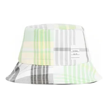 THOM BROWNE Checked Bucket Hat