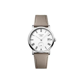 LONGINES Automatic Mechanical Movement Women's Watch Watch White Dial Stainless Steel Case Leather Strap