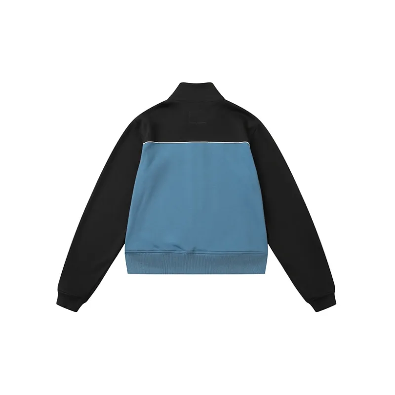 UNRETRO Jackets Women's Blue Black Patchwork-1