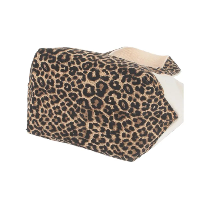 Converse Cotton Canvas Tote Bag Shopping Bag Canvas Bag Handbags Mini Unisex Leopard/White-3