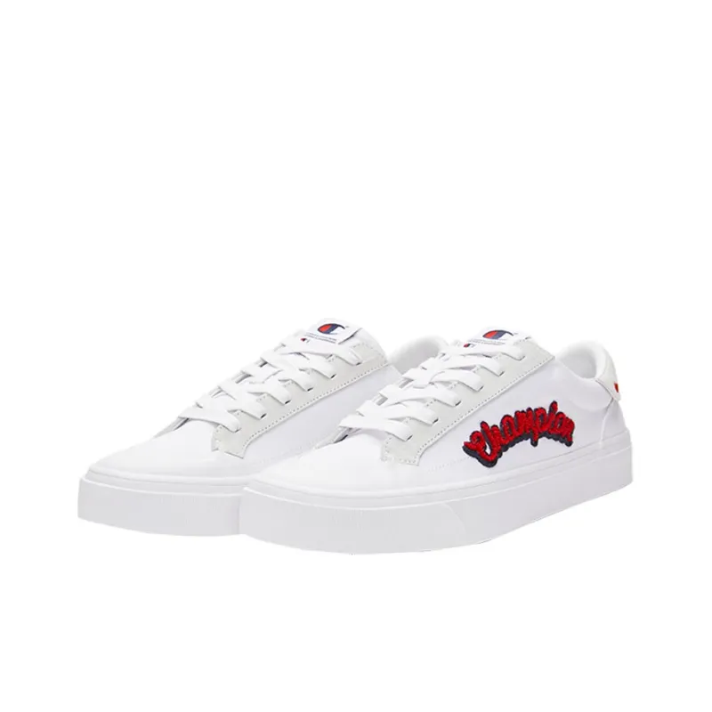 Champion Skateboard Shoes Women's White Red-2