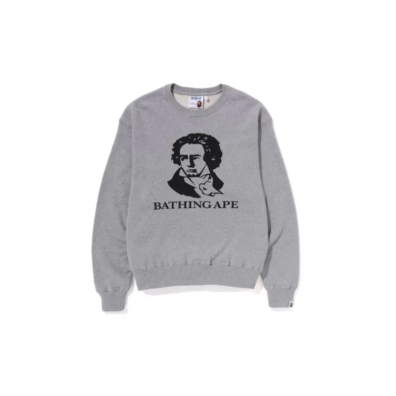 A BATHING APE Classic Bathing Ape Beethoven Relaxed Fit Crewneck 