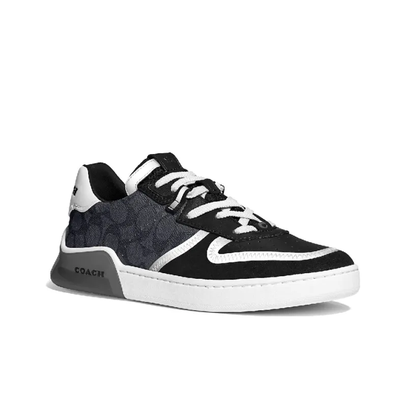 COACH CitySole Court Low-Top Stylish Skateboarding Shoes Men's Black-1