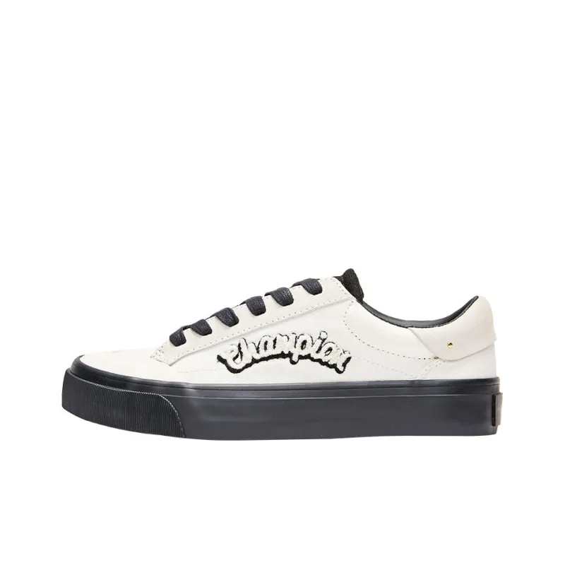 Champion Campus Star Pop Low 1.0 Low Top Skateboard Shoes Women's White Black-0