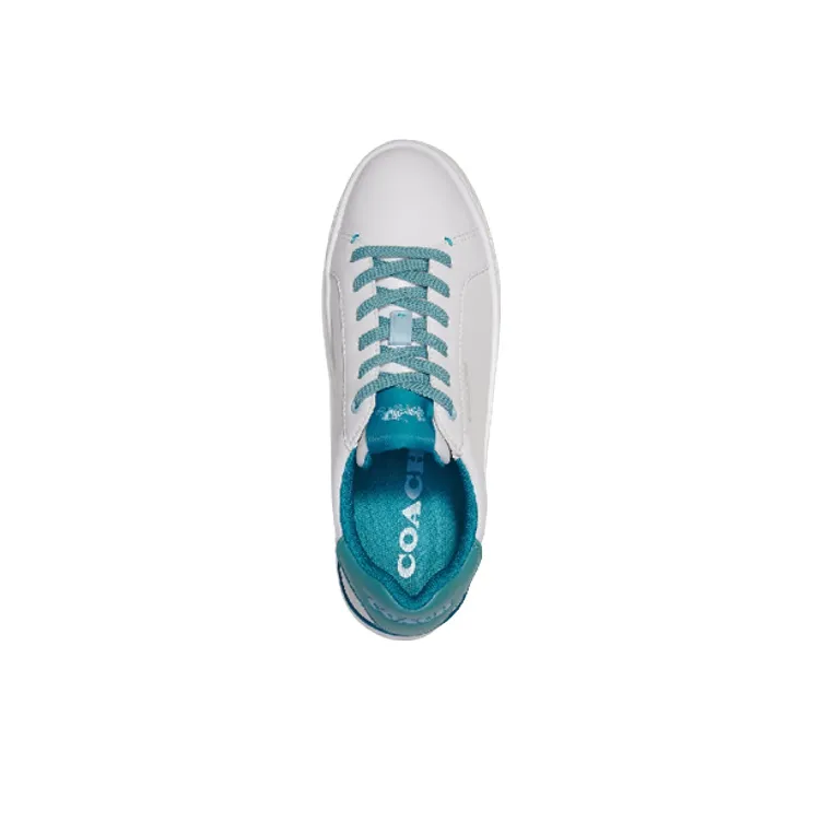 COACH Clip Low Top Low Top Stylish Skateboarding Shoes Women's White-3