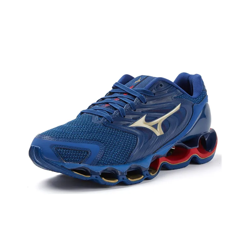 Mizuno Wave Prophecy 12S 'Dark Blue Gold Wine Red'-1