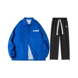 Set (top Klein blue + pants black)