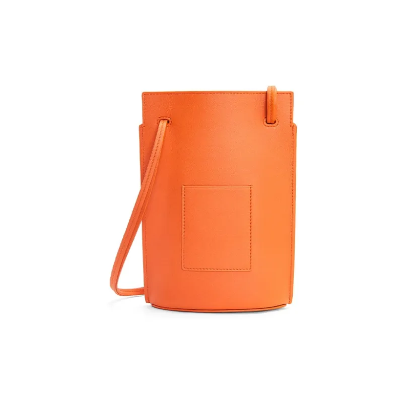 LOEWE Howl's Moving Castle Classic Cow Leather Shoulder Bag Crossbody Bag Women's Orange-2