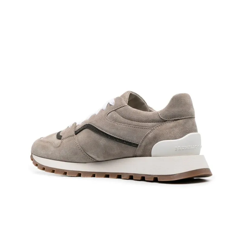 Brunello Cucinelli Monili Low-Top Sports Casual Shoes Women's Gray-3