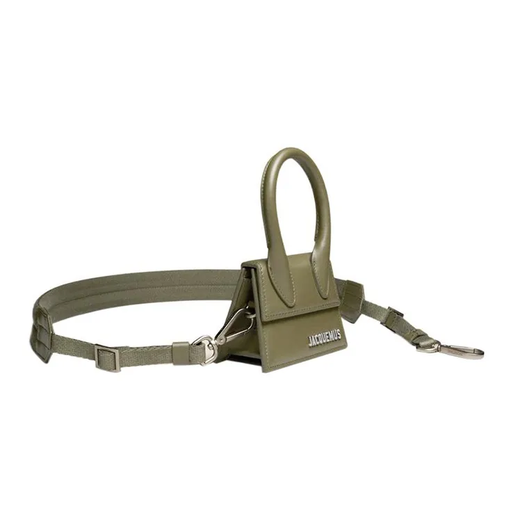 Jacquemus Cow Leather Shoulder Bag Crossbody Bag Handbag Mini Women's Khaki-1