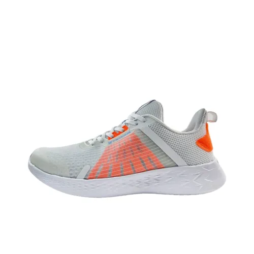 361° BOUND Technology Low Top Running Shoes Men's White Orange
