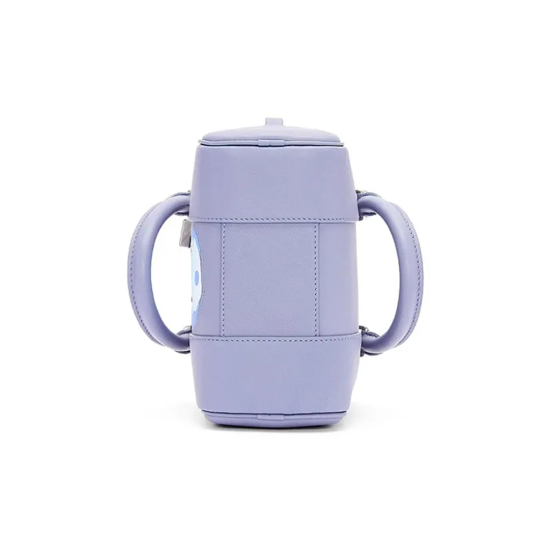 LOEWE Howl's Moving Castle Amazona Nappa Cow Leather Handbag Shoulder Bag Crossbody Bag Women's Purple-3