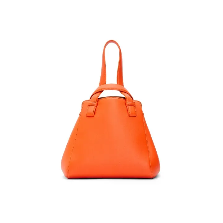 LOEWE Howl's Moving Castle Hammock Satin Cow Leather Shoulder Bag Crossbody Bag Handbag Women's Orange-3