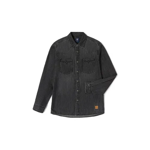 Lee Shirts Men Black Gray