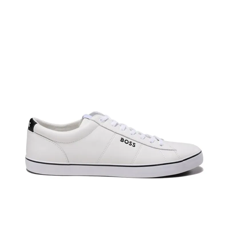 HUGO BOSS Low Top Stylish Skateboarding Shoes Men's White-1