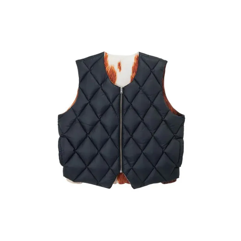 Stussy Reversible Quilted Vest L - POIZON