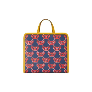 GUCCI GG Canvas Tote Bag Shopping Bag Handbag Kids' Blue & Yellow