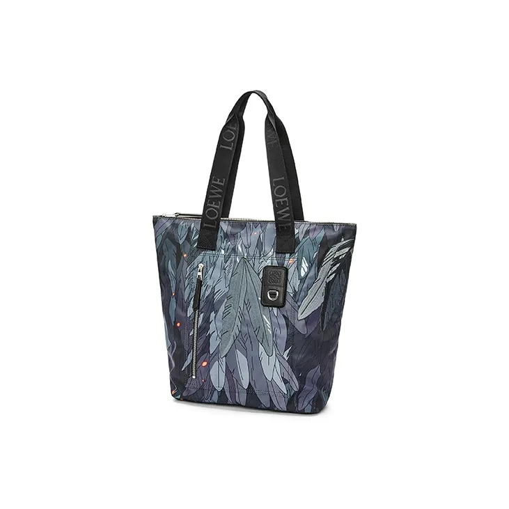 LOEWE Howl's Moving Castle Nylon Tote Bag Shopping Bag Shoulder Bag Handbag Men's Black-1