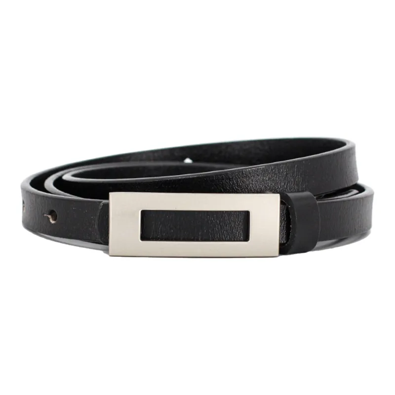 ALIEN BANG Cow Leather Leather Belts Women's 1.1CM-0