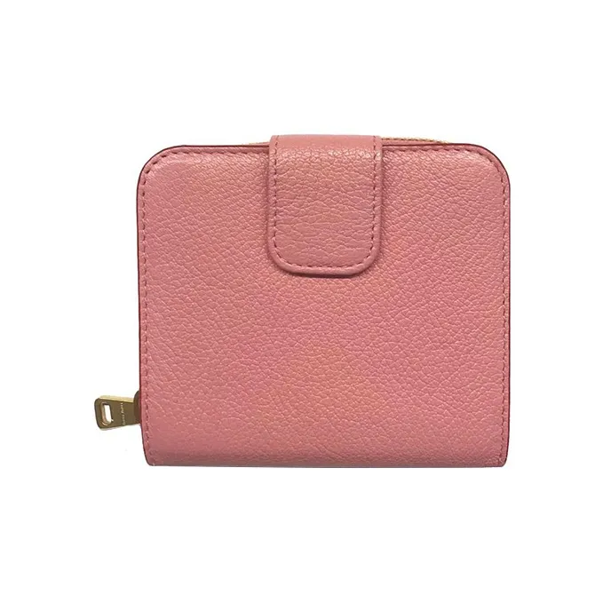 MIU MIU Matelassé Lambskin Wallet Small Size Women's Pink-1