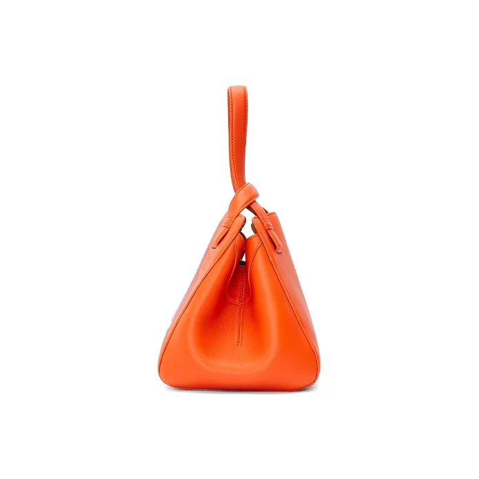 LOEWE Howl's Moving Castle Hammock Satin Cow Leather Shoulder Bag Crossbody Bag Handbag Women's Orange-2