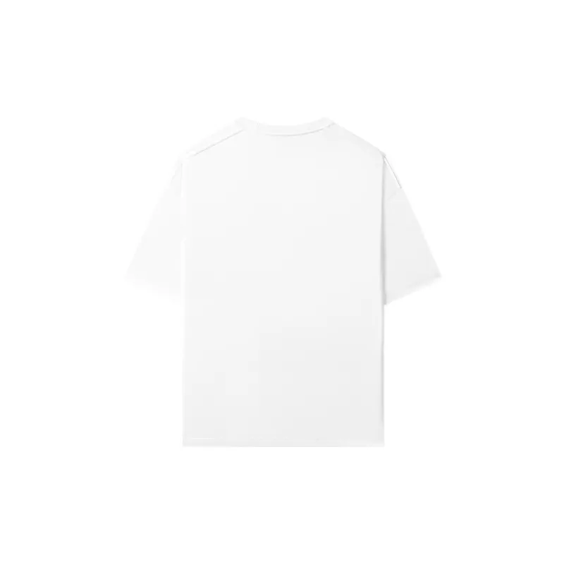 FILA Drop Shoulder Sleeve T Shirt Unisex Standard White-1