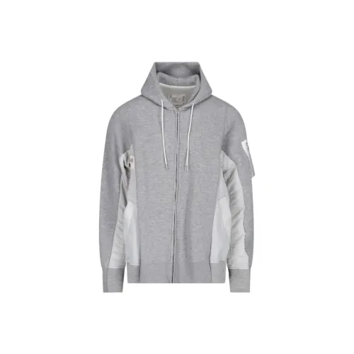 Sacai Sweatshirts Men Gray