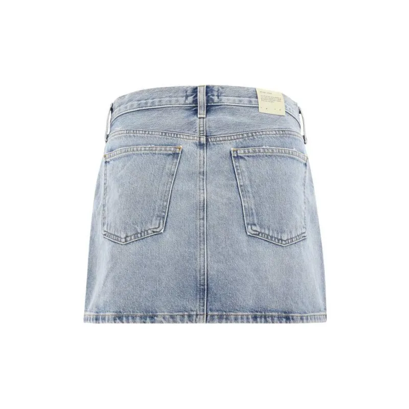 AGOLDE Denim Short Skirts Women's Denim Blue-1