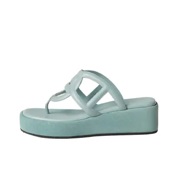 HERMES Flip Flops Women's Sea Green