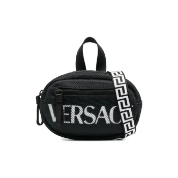 VERSACE Viscose Shoulder Bag, Crossbody Bag, Sling Bag, Fanny Pack Kids' Black