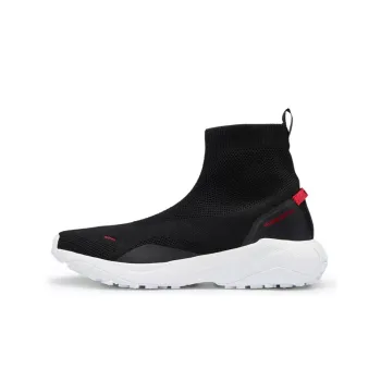 HUGO BOSS Wear-Resistant High-Top Sports Casual Shoes Men's Black
