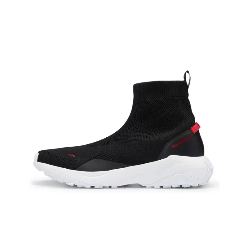 HUGO BOSS Wear-Resistant High-Top Sports Casual Shoes Men's Black-0