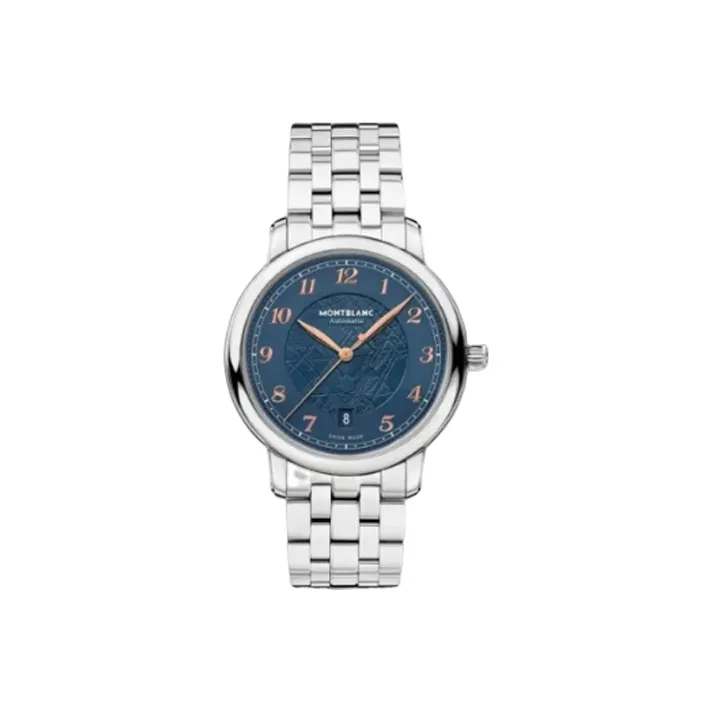 MONTBLANC Automatic Mechanical Movement Men's Watches Watch 39mm Blue Dial-0