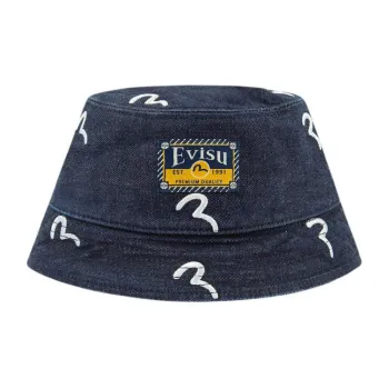 EVISU Bucket Hat Unisex Dark Blue