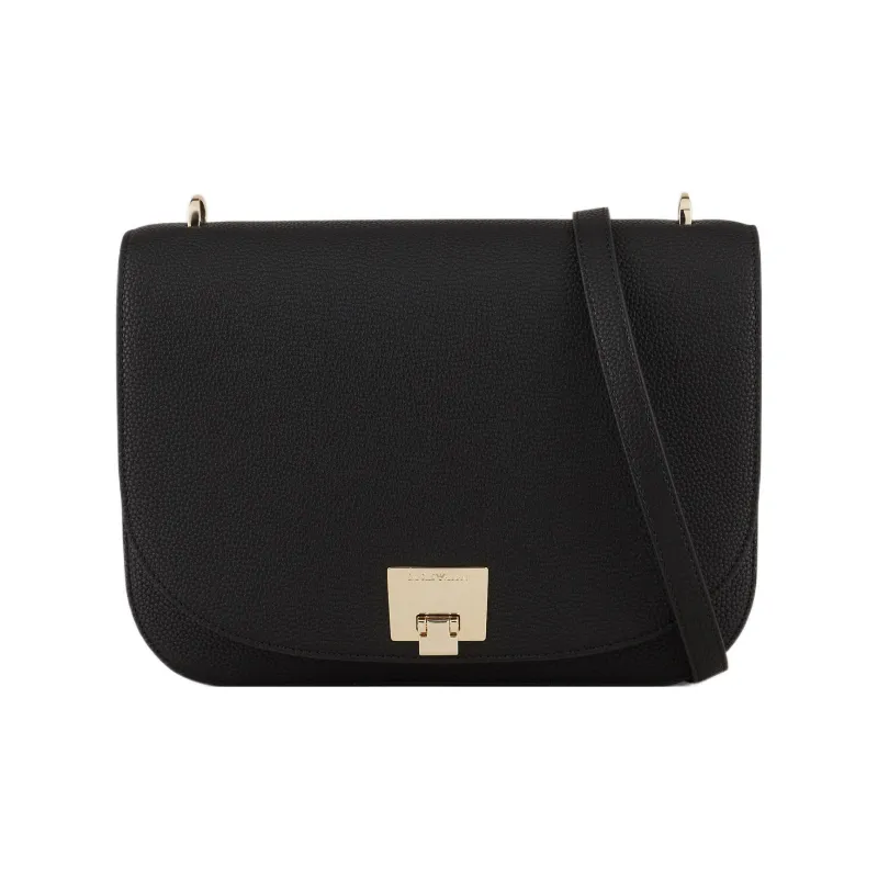 EMPORIO ARMANI Polyester, Polyurethane, Polyvinyl Chloride Shoulder Bag, Crossbody Bag Women's Black-0