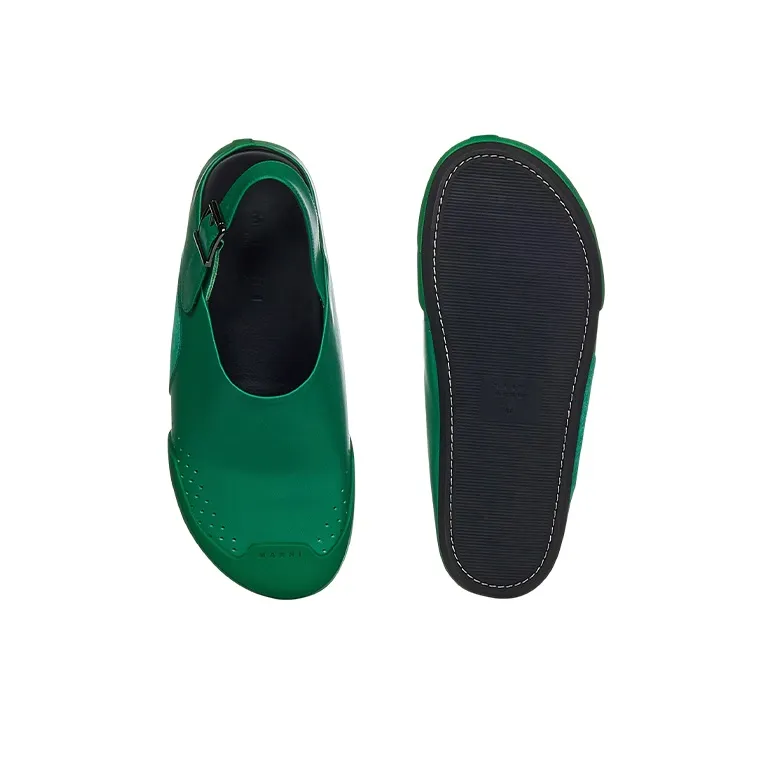MARNI Fussbett Casual Single Shoes Men's Green-4